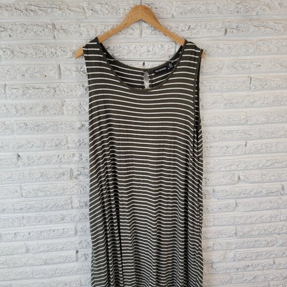 Nina Leonard Women Dress 2X Plus Sleeveless Shift Lightweight Green STR47E - Picture 4 of 11